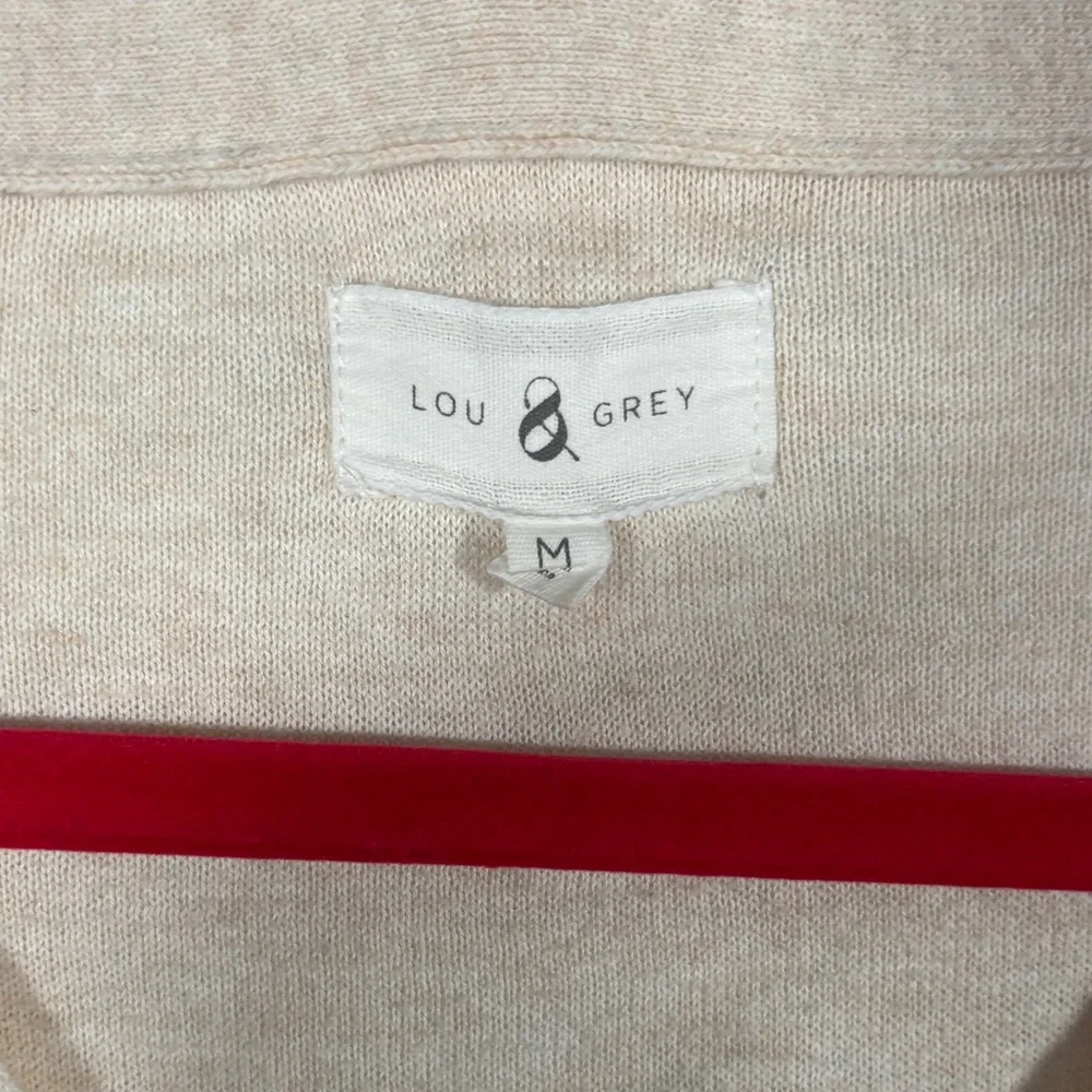 Lou&Grey Striped Short Sleeve Dress SZ M - Picture 3 of 4